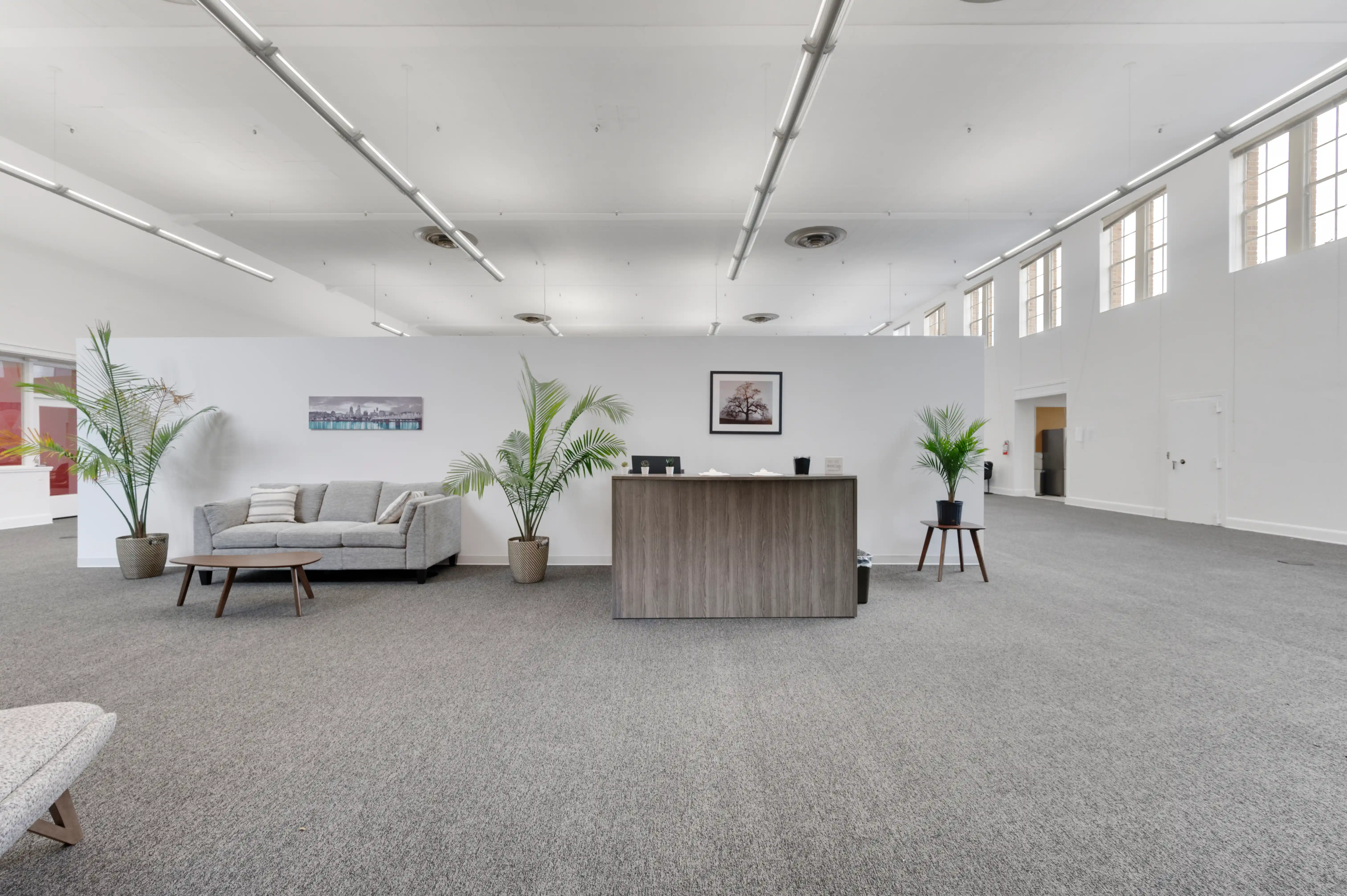 Reception area and waiting room at Atlas Treatment Center in Portland
